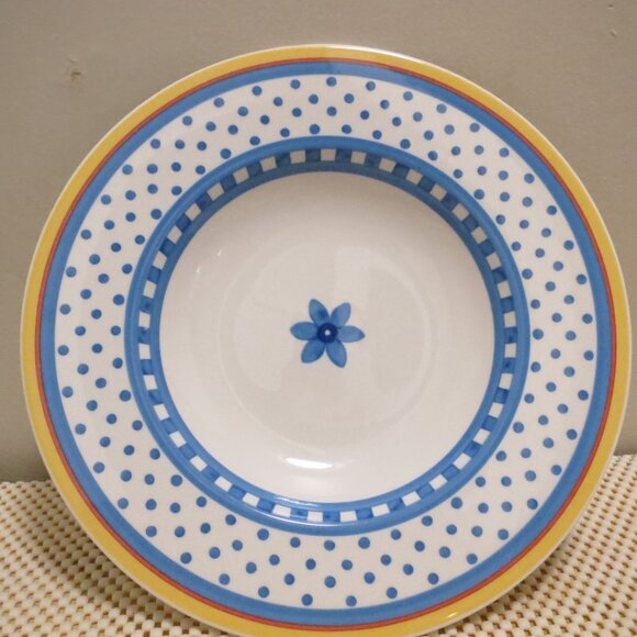 X2 Villeroy & Bock Rim Pasta Soup Bowl Twist-Anna 9.5" Fine Vilbo China Germany - Picture 3 of 6